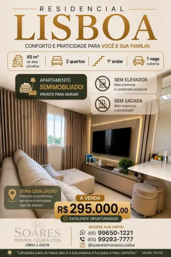 OPORTUNIDADE | APARTAMENTO À VENDA CONDOMÍNIO LISBOA