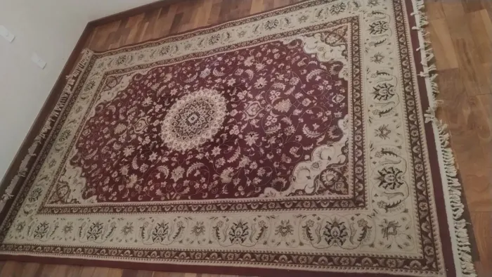 Tapete de sala retangular 200x300 cm - Zigler Vermelho Clássico Oriental
