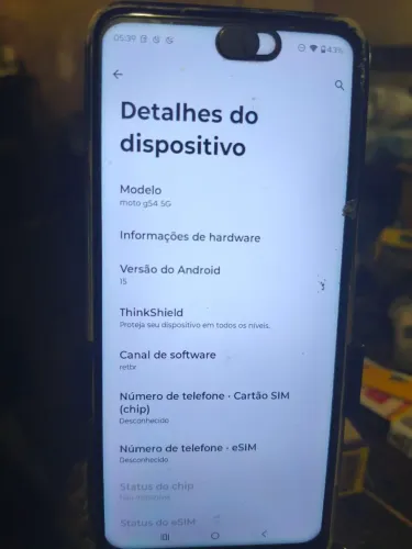 Celular Motorola G 5