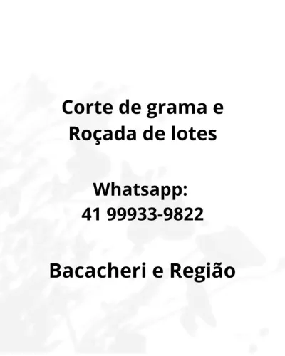 Jardinagem Corte de grama e Roçada de mato