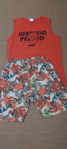 Conjuntos de camiseta e shorts pra meninos