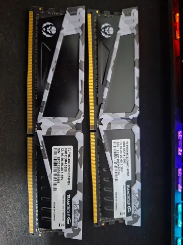 MEMÓRIA RAM 16GB(2X 8GB) 3200HMZ T-FORCE VULCAN