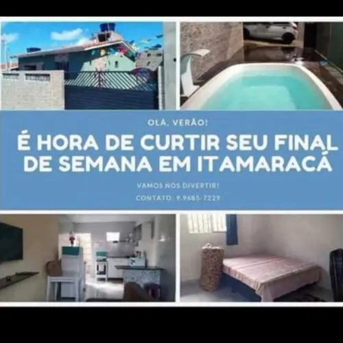 ALUGA-SE CASA COM PISCINA EM ITAMARACÁ