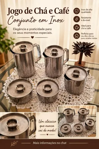 Jogo vintage de Chá e Café completo Eberle 18/8