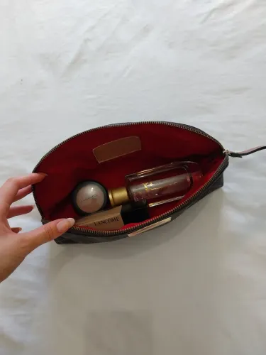 Necessaire Jorge Bischoff grande em couro 