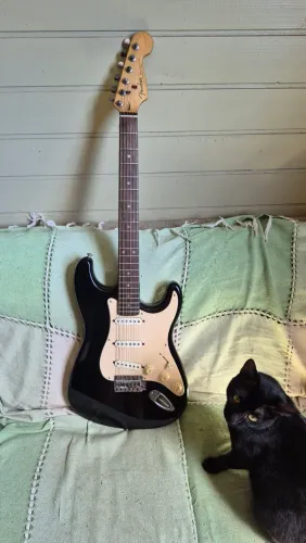 Fender Stratocaster usada.