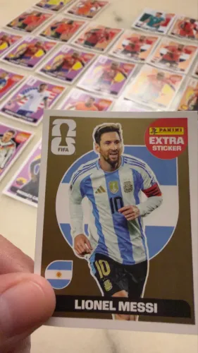 Figurinha Ouro Messi Gold