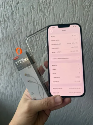 iPhone 13 Pro Max Cinza - Aceito Cartão e entrego