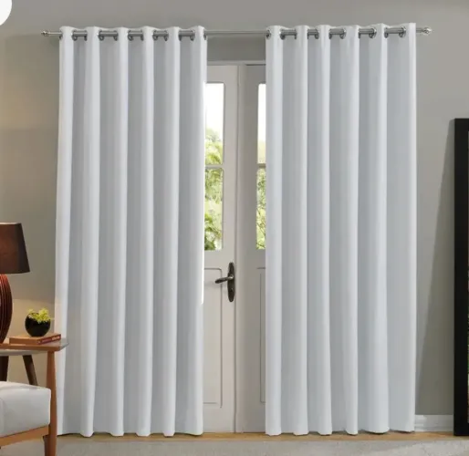 Cortina Bella Janela Blackout Tecido 100% Comfort 2,65m de largura x 1,80m de comprimento