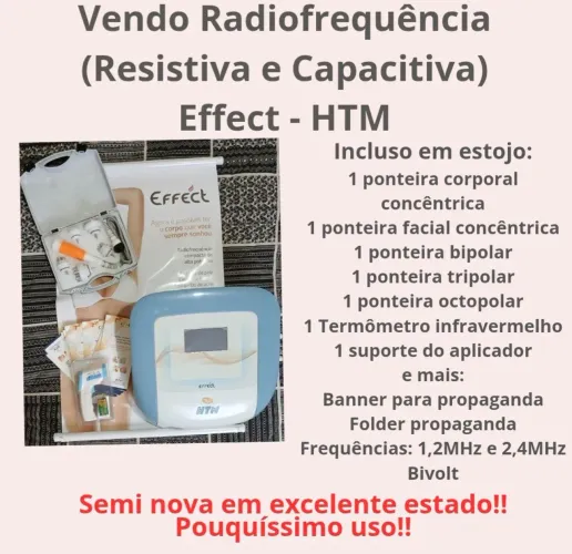 Radiofrequência HTM Effect - Resistiva e Capacitiva - Semi Nova - Completa!