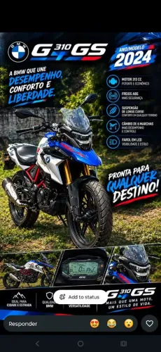 Moto em perfeito estado pouco usada