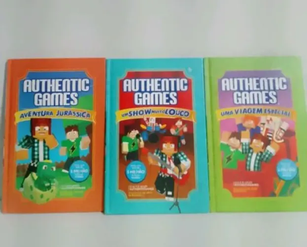 3 livros Authentic games 