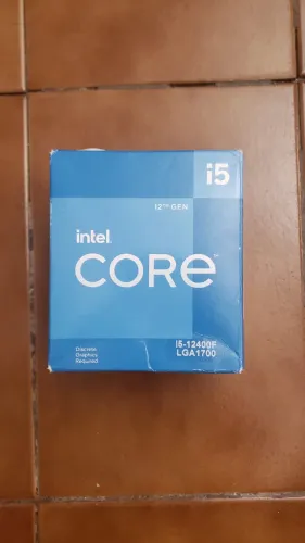 Caixa do Intel Core i5 12400F (SOMENTE A CAIXA)