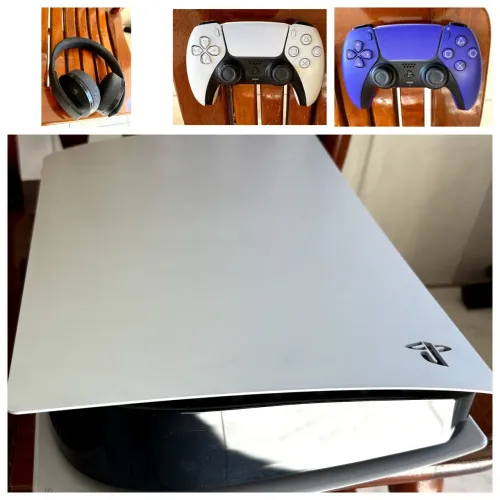Console PlayStation 5 + 2 Controles DualSense + Headset Gold Wireless (Sony Original)