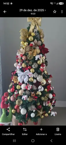 ÁRVORE DE NATAL SUPER LUXO