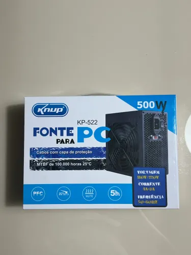 Fonte 500W Gamer | Energia Estável + Proteção Total para seu PC - Promoção