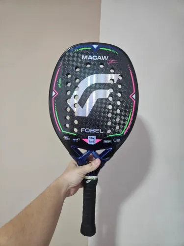 raquete fobel macaw beach tennis 