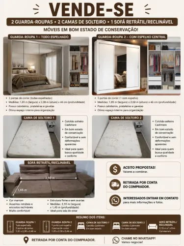 Vende-se Móveis em bom estado