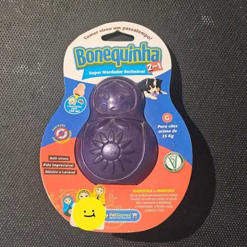 Brinquedo recheável bonequinha indestrutível para cães grandes