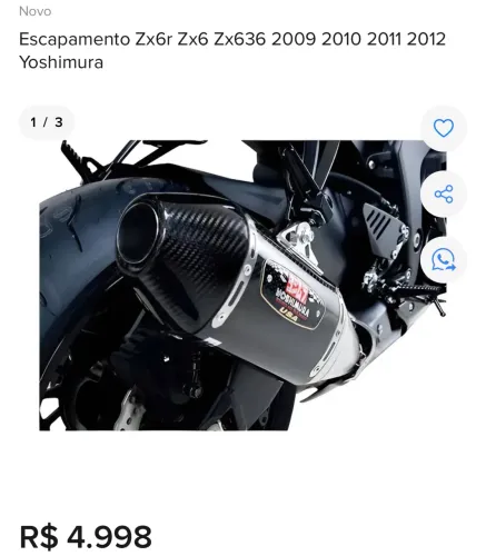 Vendo escape Yoshimura