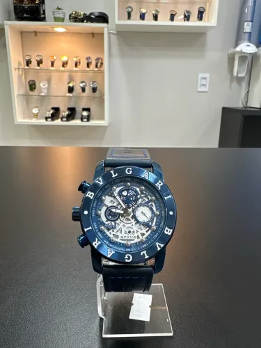 Relógio Bvlgari - azul