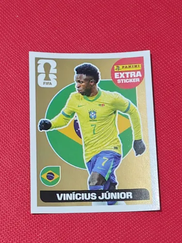Figurinha Extra Vini Jr Gold ( Dourado )