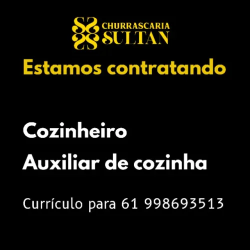 Cozinheiro e auxiliar no Gama a