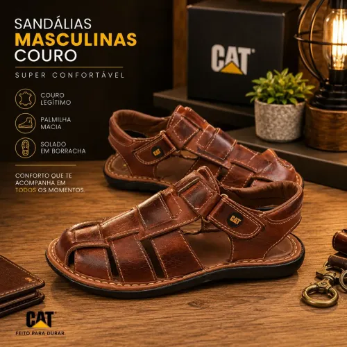 Sandália Couro Legítimo