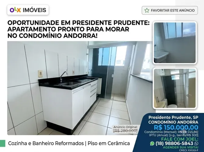 APARTAMENTO CONDOMÍNIO ANDORRA