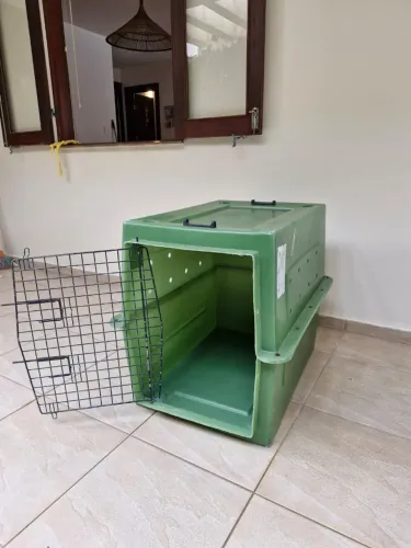 Caixa de Transporte para Cão Grande Porte 80x50x60 cm resistente