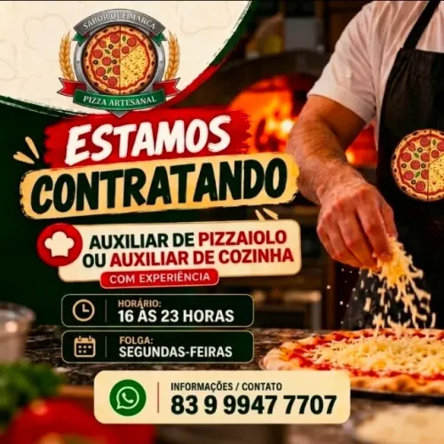 Vaga para pizaria
