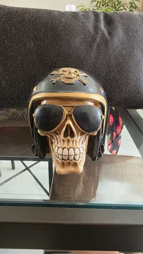 Caveira estilosa motorcycle