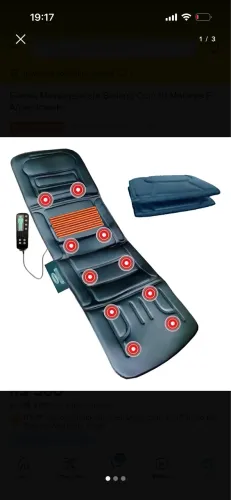 Esteira Massageadora 10 Motores com Aquecimento Bivolt