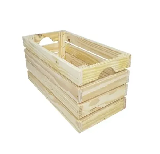Caixote de Madeira organizador modular grande