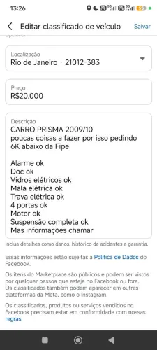 Chevrolet Prisma Sed. JOY 1.4 8V Econoflex 4P 2010