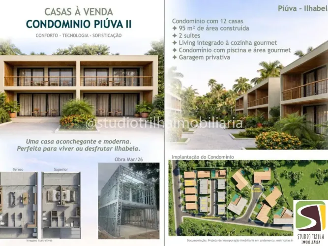 Casa Venda Piúva Ilhabela Em Condomínio