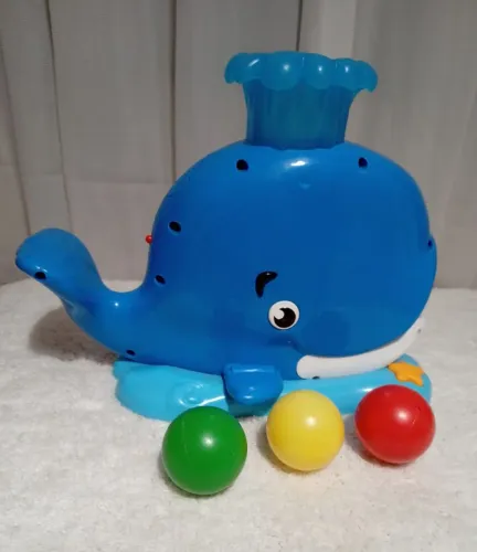 Brinquedo Infantil Educativo - Silly Spout Whale Popper - Bright Starts - Azul - Brasbaby
