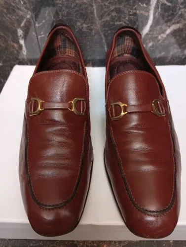 Sapato Social Masculino Mocassim em Couro Legítimo Pelica Feito à Mão - Tam. 40
