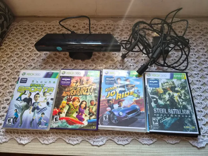 Kinect Xbox 360 + 9 Jogos