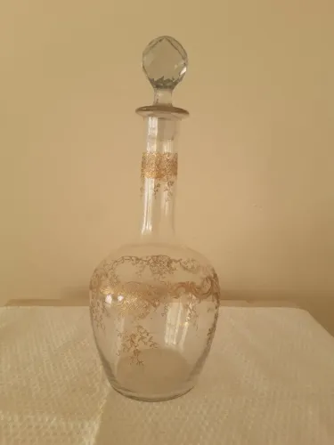 Garrafa de licor , cristal saint louis