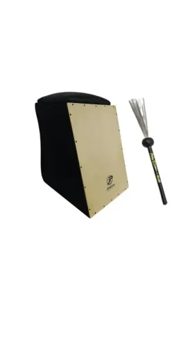 Cajon Jaguar Kf Extreme- Eletro Acústico + vassoura pra cajon - CARNAVAL