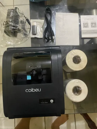 Impressora térmica USB E Bluetooth com duas bobinas - nunca usada 