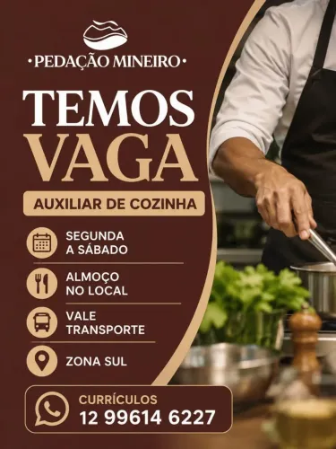 Vaga Auxiliar de Cozinha