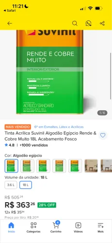 Kit tinta + massa corrida Suvinil