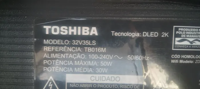 Tv de 32 Toshiba pra conceto o tira peças