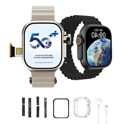 Smartwatch Ultra 3 Ai Chip 5g Câmera Wifi 16gb + 4 Pulseiras