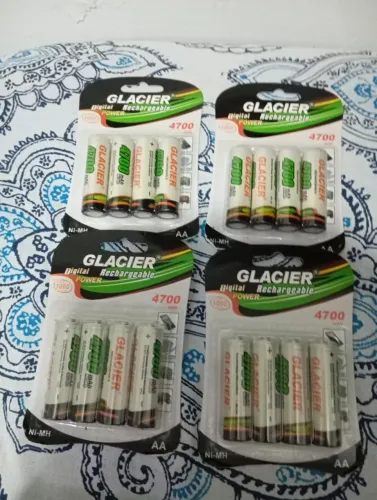 KIT 4 Pilha AA Recarregavel 4700mAh