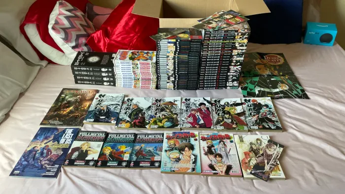 Mangas Fullmetal/demons slayer/ naruto gold