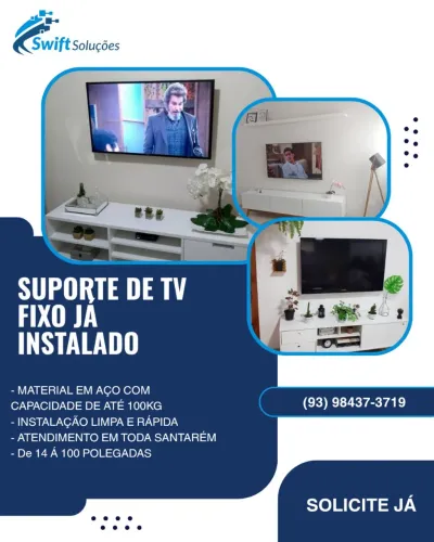 Suporte de TV FIXO (INSTALADO)