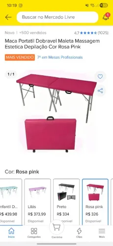 Maca de estética portátil 